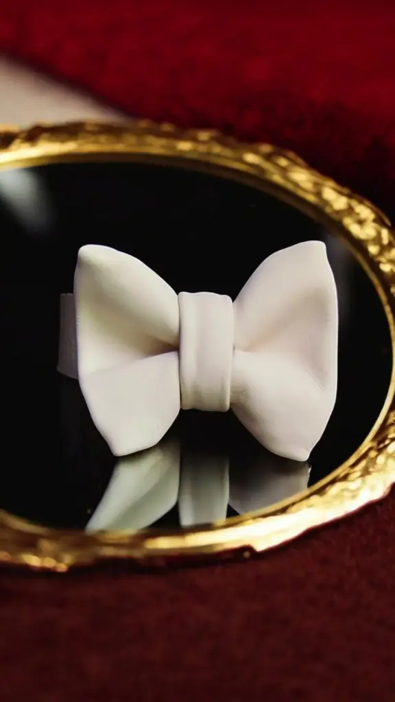 Choker Noeud papillon Eternité blanc