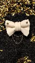 Choker Noeud Papillon Distinction Blanc 
