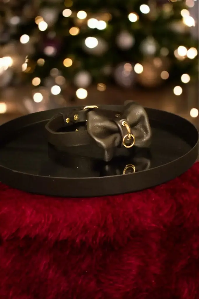 Choker Noeud papillon Désir Noir (Doré)