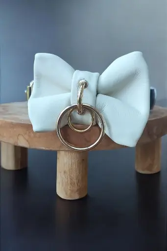 Choker noeud papillon Emprise blanc
