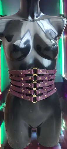 Serre-taille Sanglé mauve